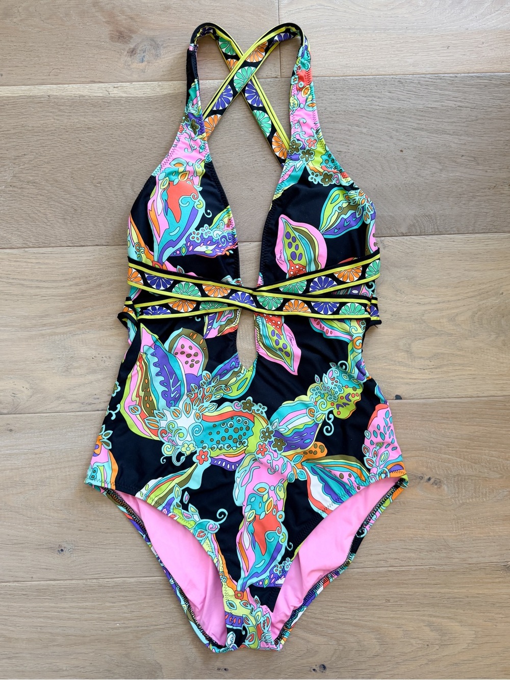 TRINA TURK • Sea Garden One Piece in Black - Picture 3 of 13
